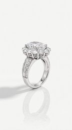 The Athena - Oval Diamond Ring