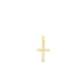 Anna - Petite Yellow Gold Diamond Cross