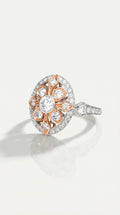 Art Deco - Two Tones Diamond Ring