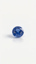 Loose Gemstone - Round Brilliant Cut Blue Ceylon Sapphire 4.14ct