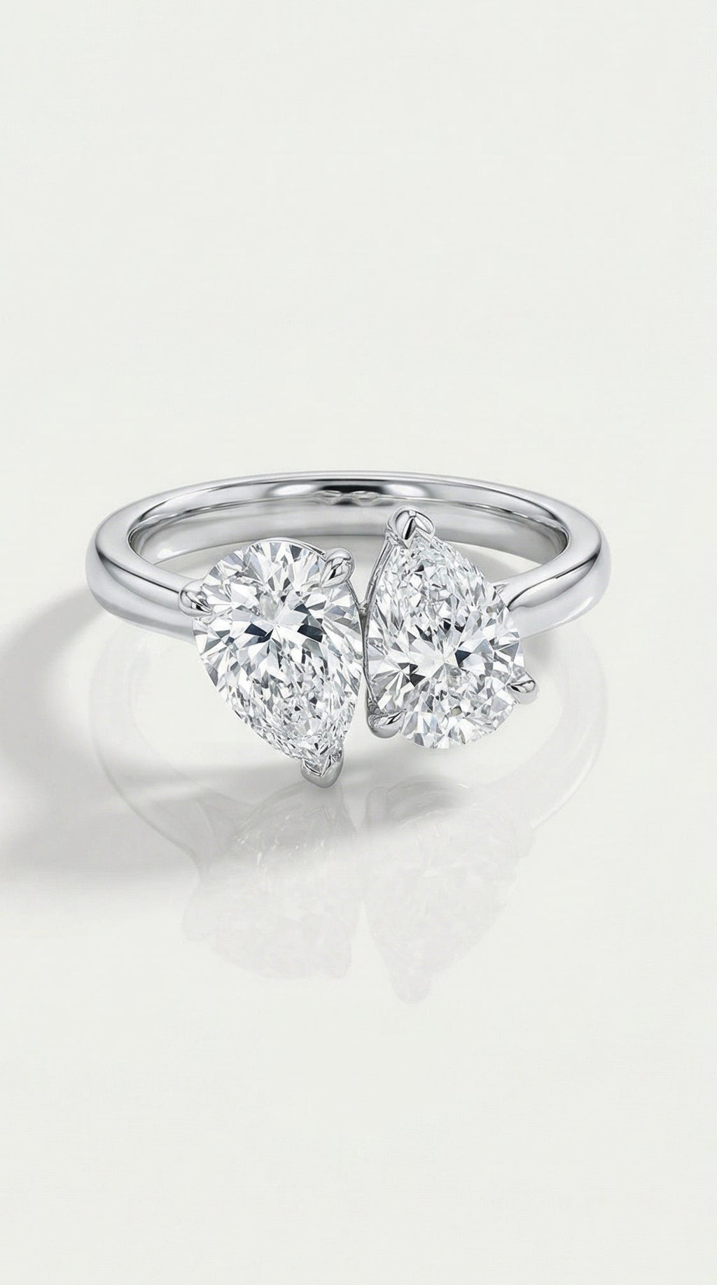 Levendi Toi & Moi - Pear cut Twins Engagement Ring — Levendi Jewellers