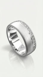 Half Round Full Circle Diamond Ring — Levendi Jewellers