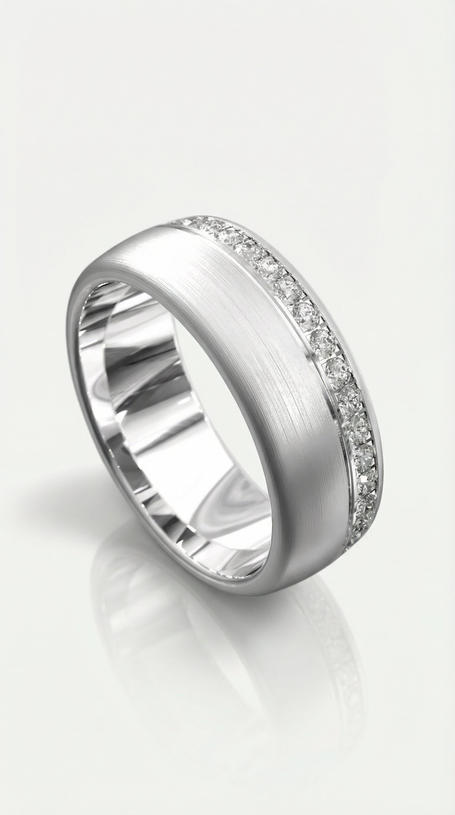 Half Round Full Circle Diamond Ring