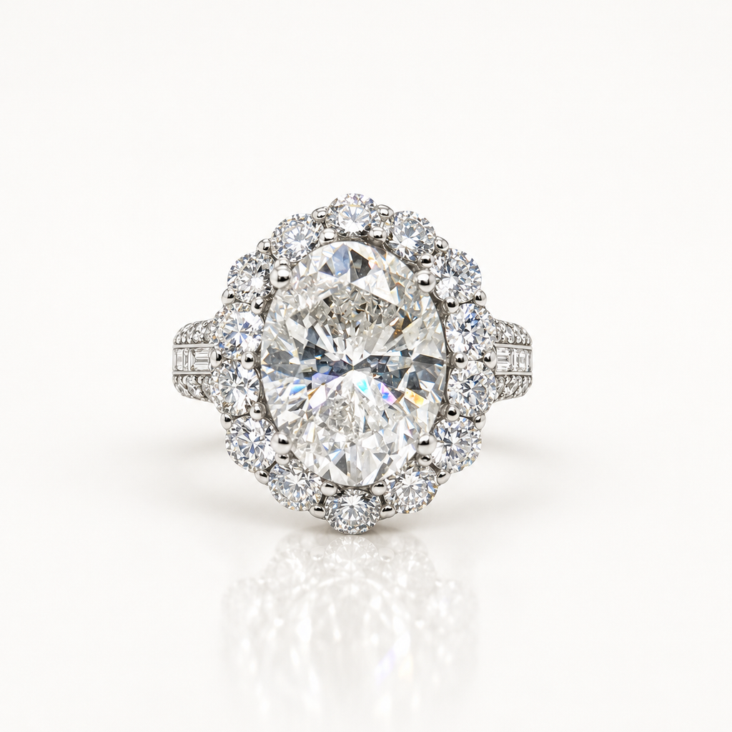 The Athena - Oval Diamond Ring