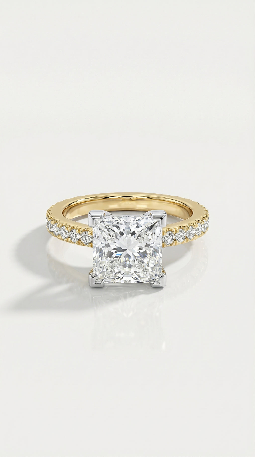 Levendi Classic - Princess Cut Diamond Two Tones — Levendi Jewellers