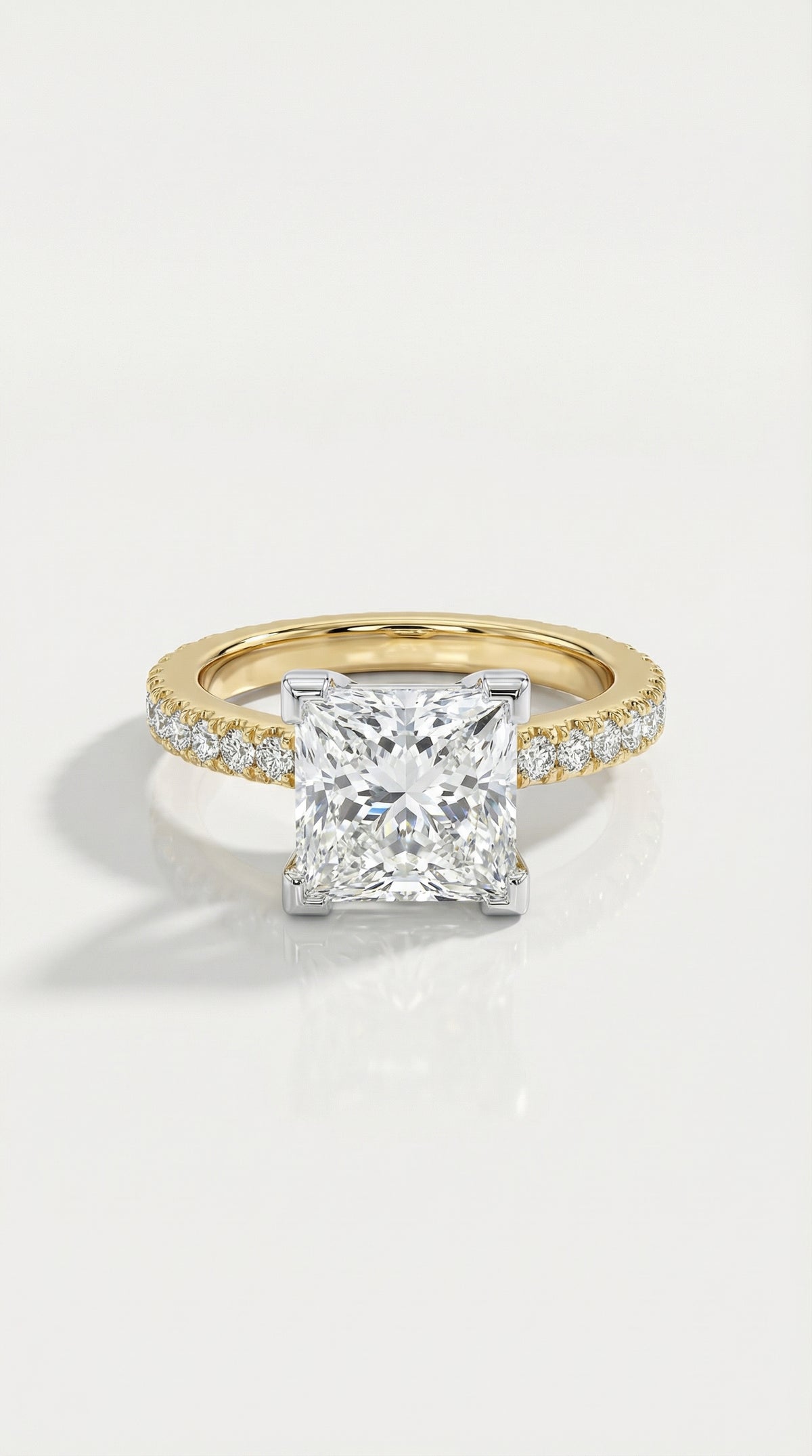 Levendi Classic - Princess Cut Diamond Two Tones — Levendi Jewellers