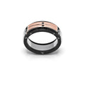 Baraka Freestyle Black Diamond & Rose Gold Ring