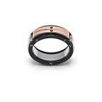 Baraka Freestyle Black Diamond & Rose Gold Ring — Levendi Jewellers