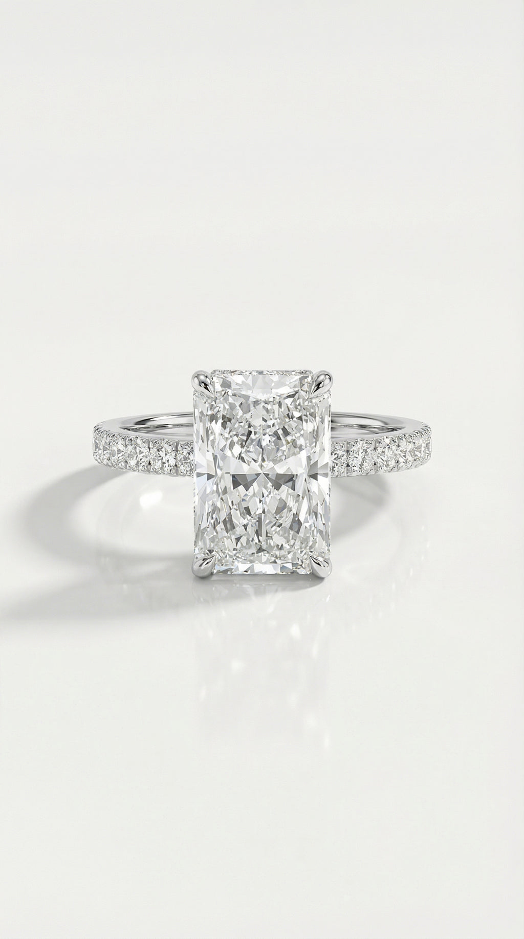 Levendi Classic - Radiant Diamond 5.00ct Engagement Ring — Levendi Jewellers