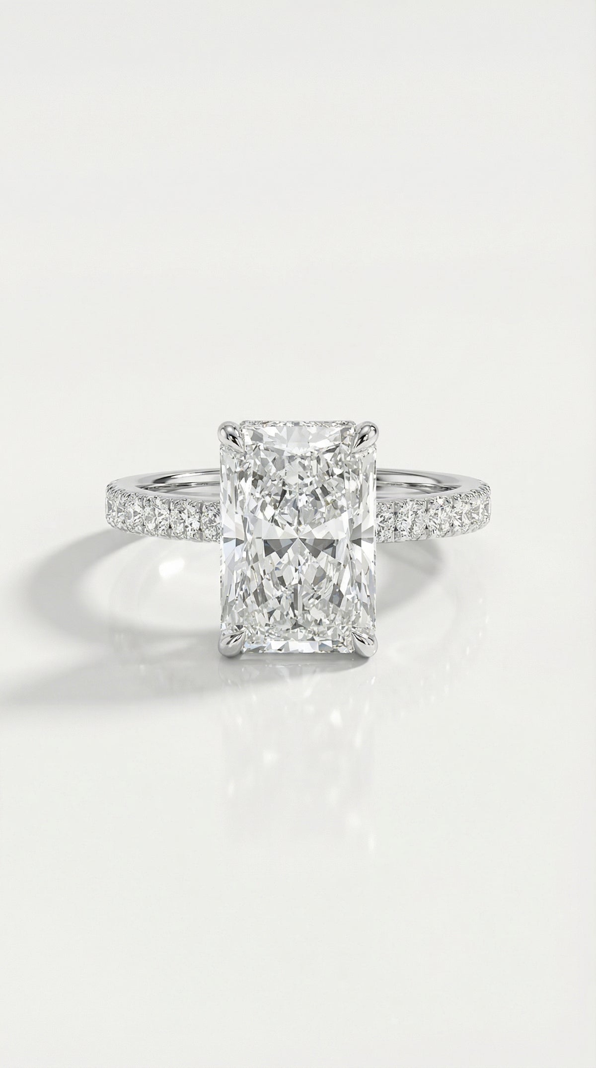 Levendi Classic - Radiant Diamond 5.00ct Engagement Ring — Levendi Jewellers
