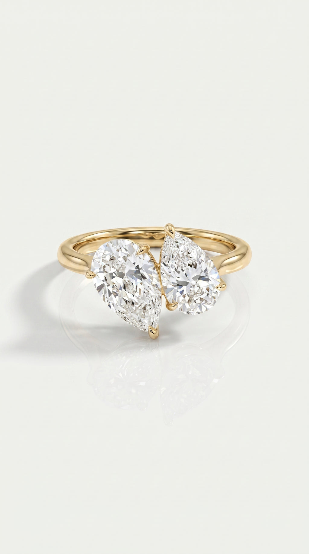 Levendi Toi & Moi - Pear cut Twins Engagement Ring — Levendi Jewellers