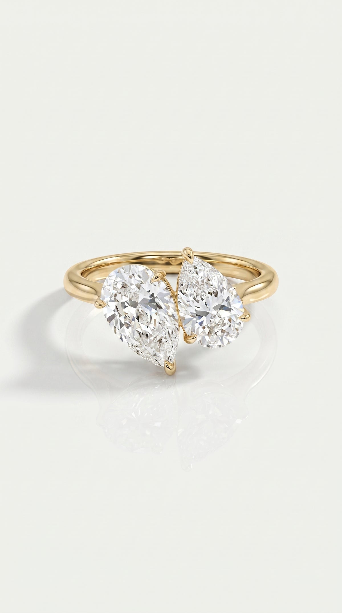 Levendi Toi & Moi - Pear cut Twins Engagement Ring — Levendi Jewellers