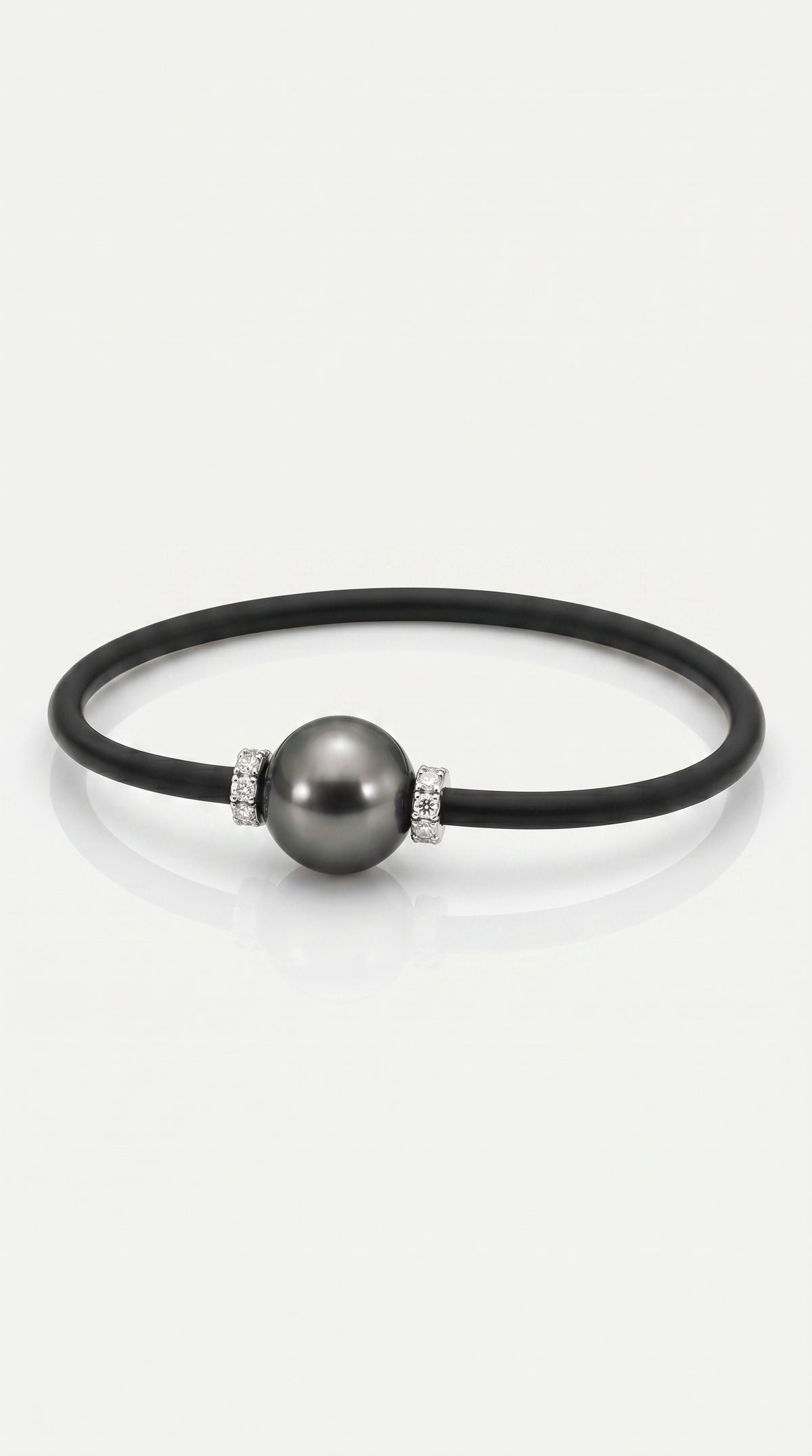 Tahitian Pearl & Diamond Rondelle Bracelet — Levendi Jewellers