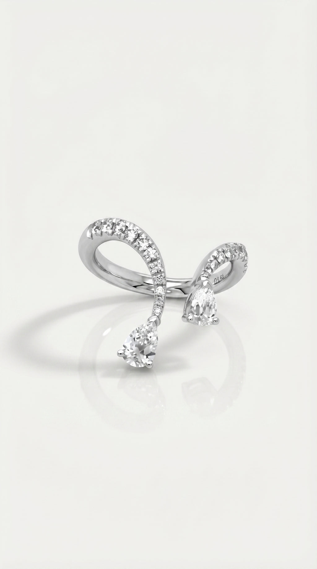 Double Pear Open Band — Levendi Jewellers