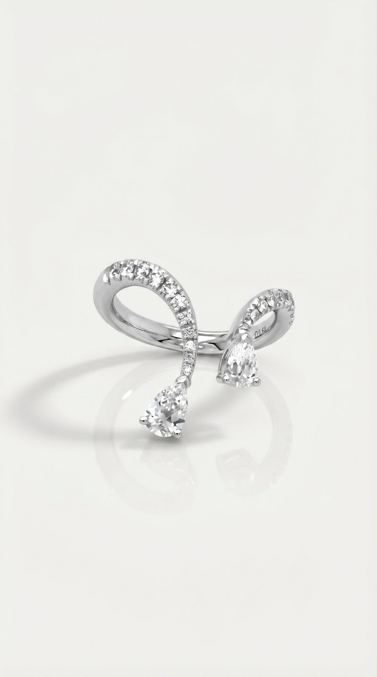 Double Pear Open Band — Levendi Jewellers