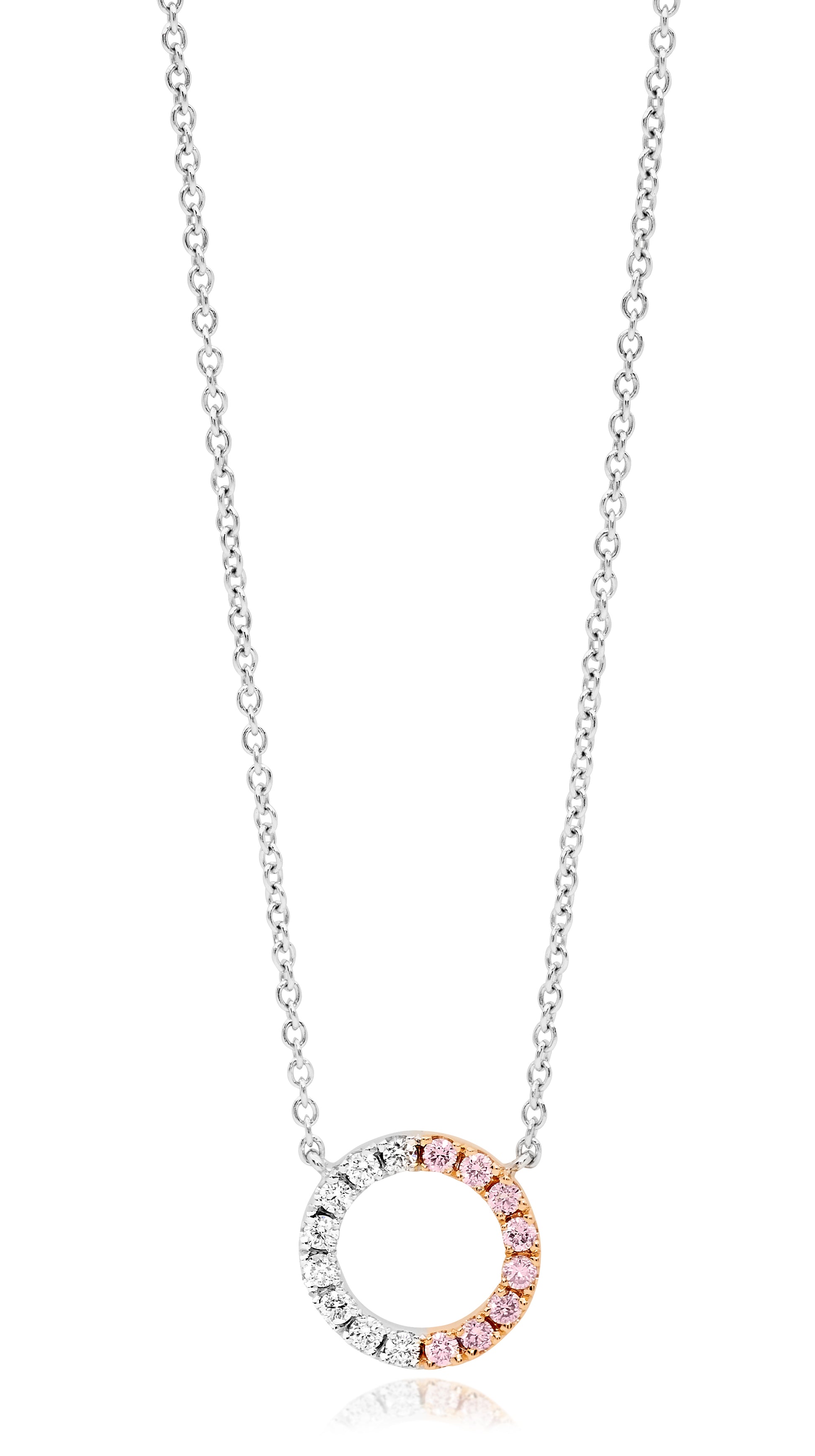 Argyle Essence - Pink Diamonds Circle Pendant