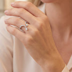Double Pear Open Band, view 2 — Levendi Jewellers
