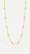 Pure Line - 40 Diamonds Bezel Necklace