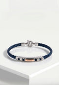 Baraka 316L Wide Rope Blue PVD Bracelet