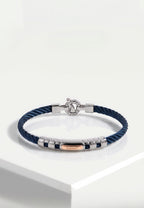 Baraka 316L Wide Rope Blue PVD Bracelet — Levendi Jewellers