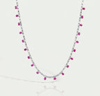 Candy Rubies & Diamond Tennis Necklace — Levendi Jewellers