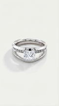 The Ellipse Cushion Cut Diamond Ring