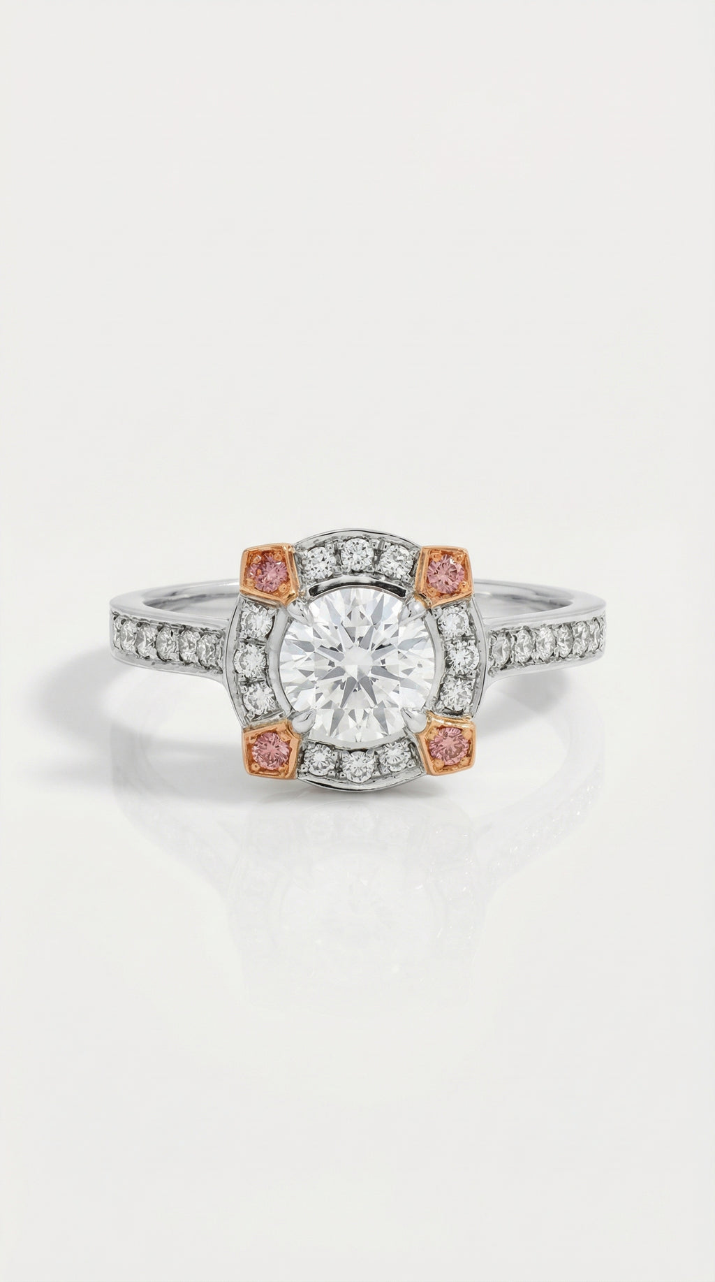 Argyle Essence - Augusta Pink Engagement Ring — Levendi Jewellers
