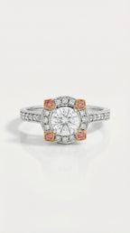 Argyle Essence - Augusta Pink Engagement Ring — Levendi Jewellers
