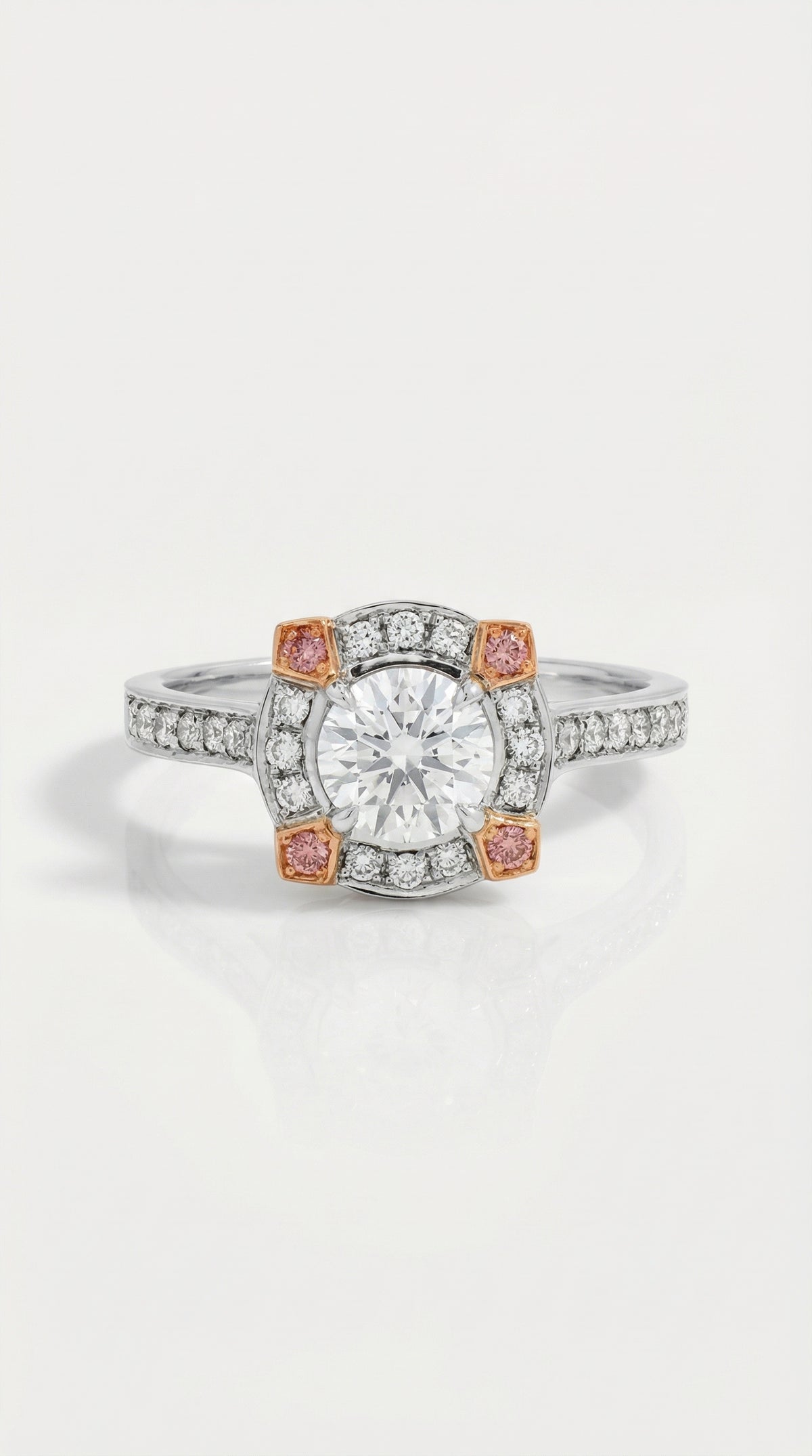 Argyle Essence - Augusta Pink Engagement Ring — Levendi Jewellers