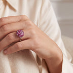 Ruby and Diamond Ring, view 2 — Levendi Jewellers