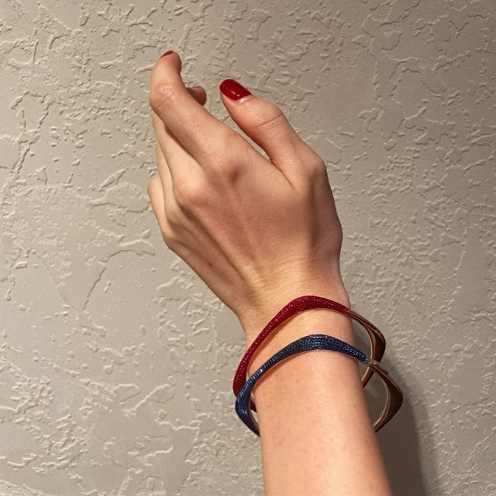 Invisible Rubies Micro Pave Bangle