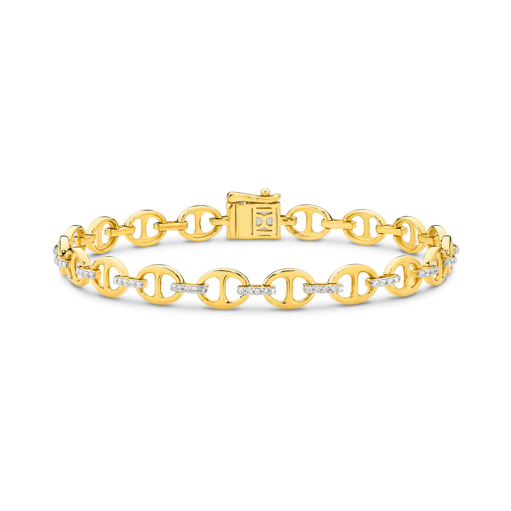 Anchor Links Diamond Bracelet — Levendi Jewellers