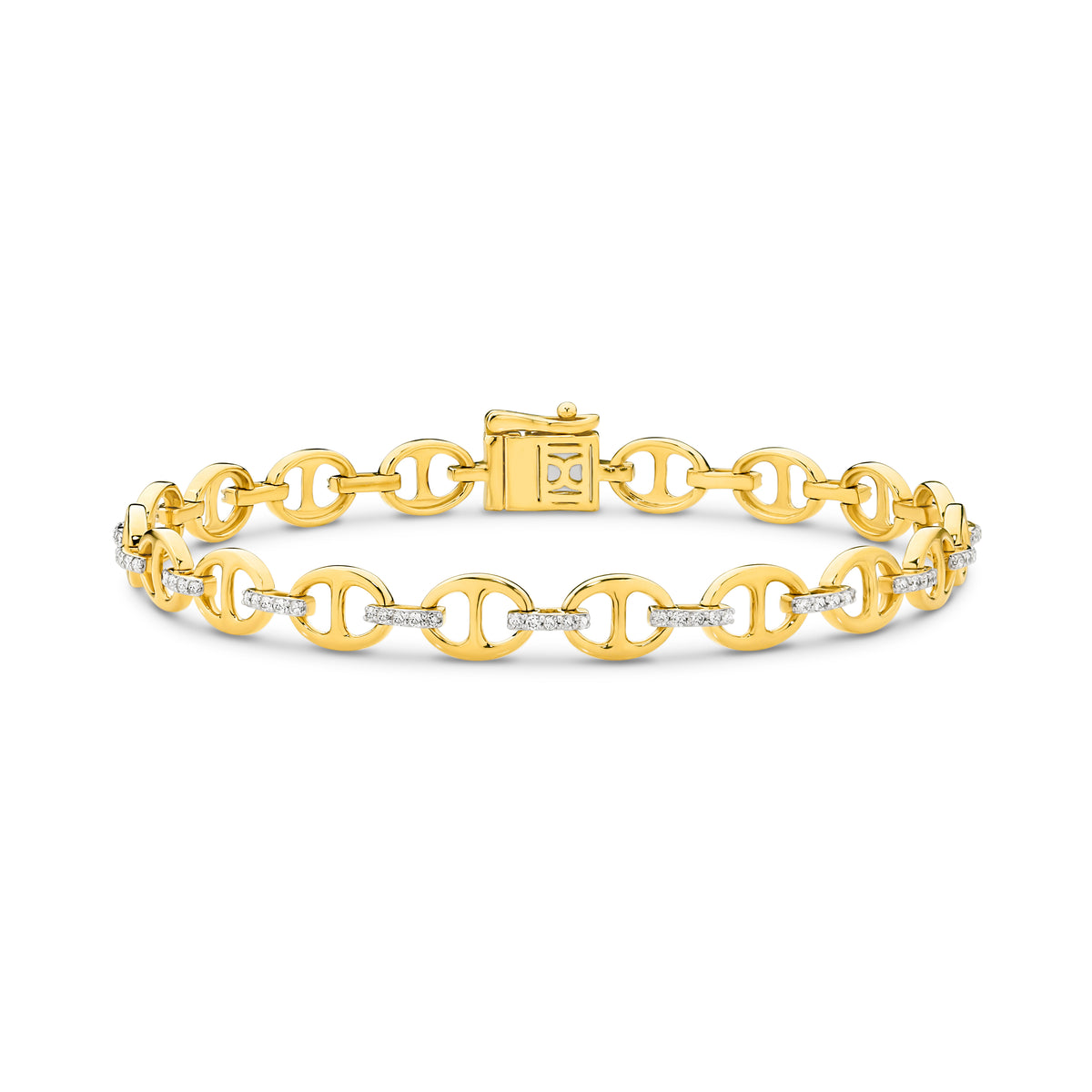 Anchor Links Diamond Bracelet — Levendi Jewellers