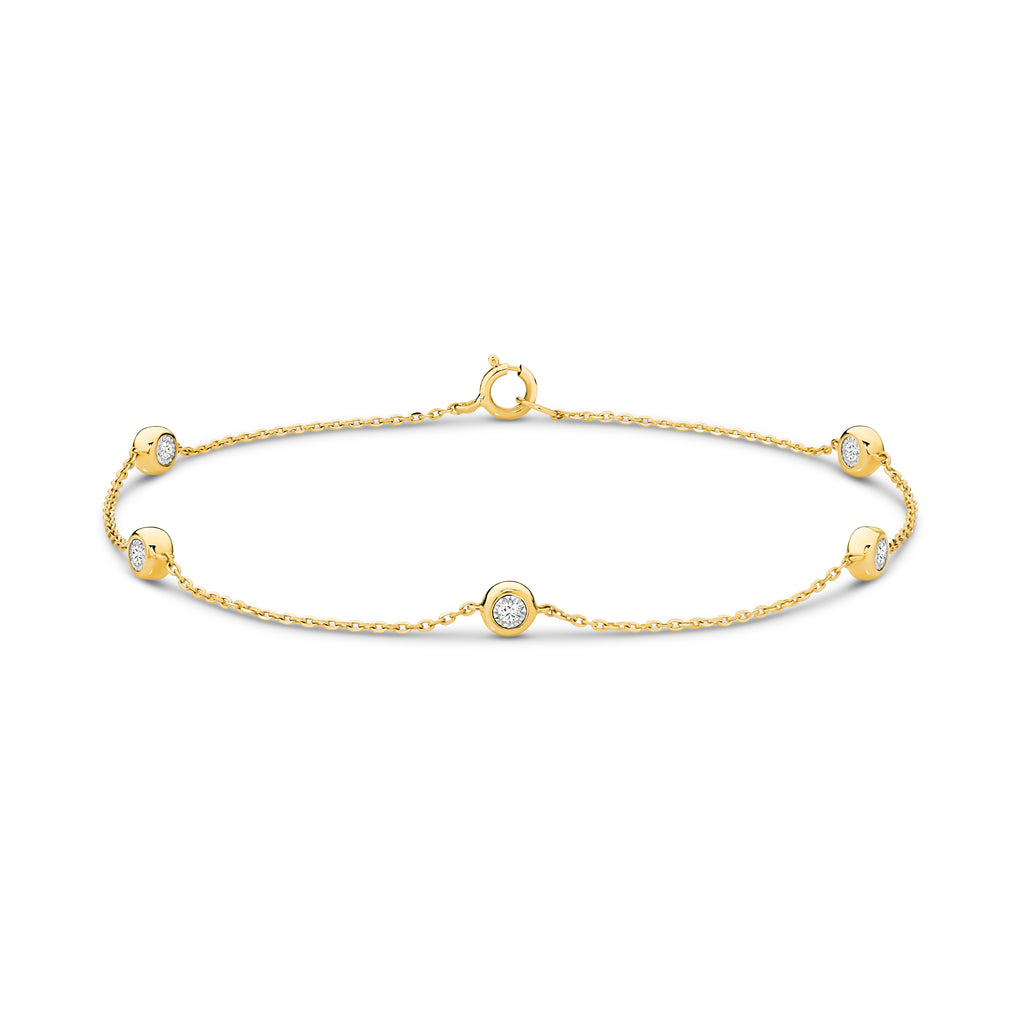 Two-sided Diamond Bezel Bracelet, view 2 — Levendi Jewellers