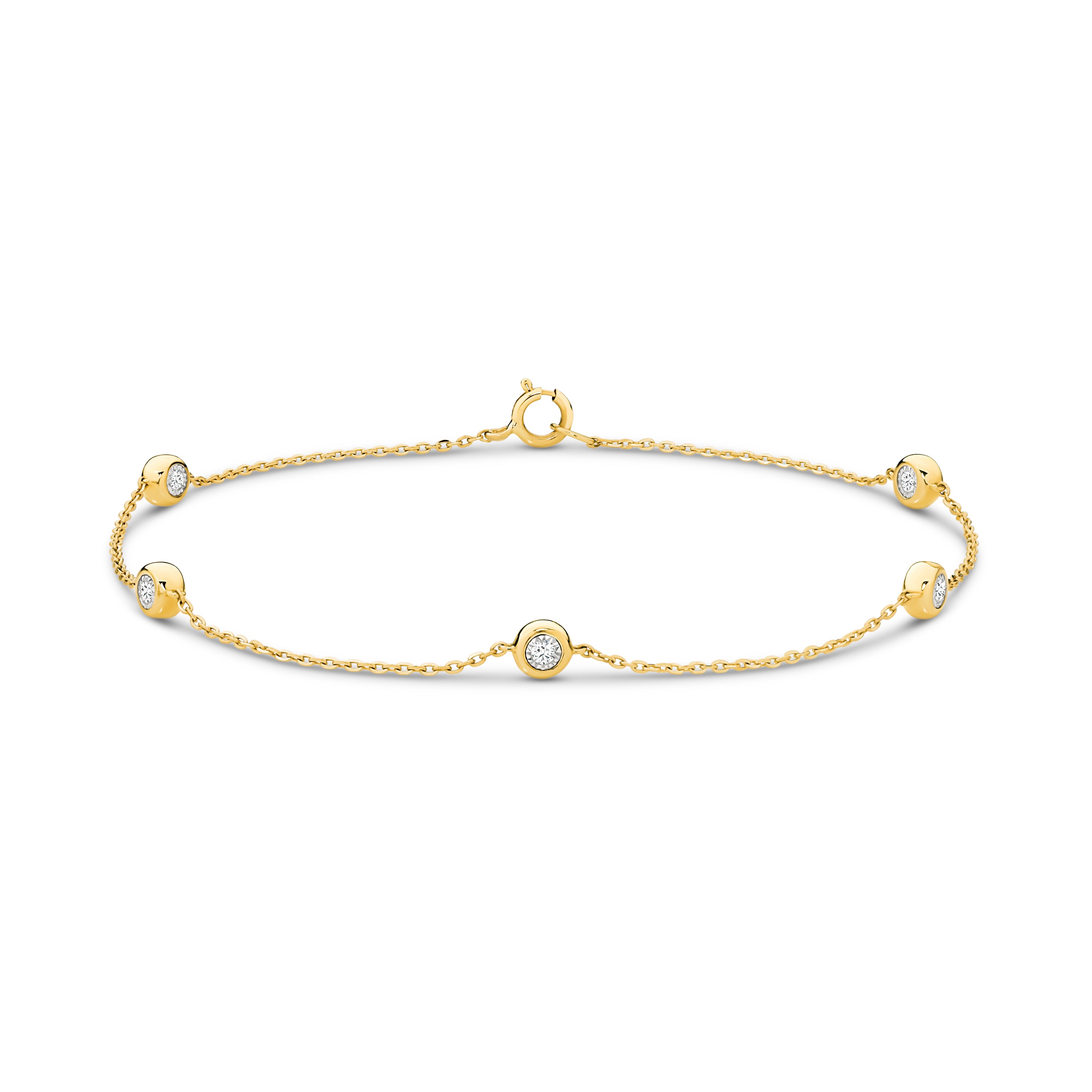 Two-sided Diamond Bezel Bracelet
