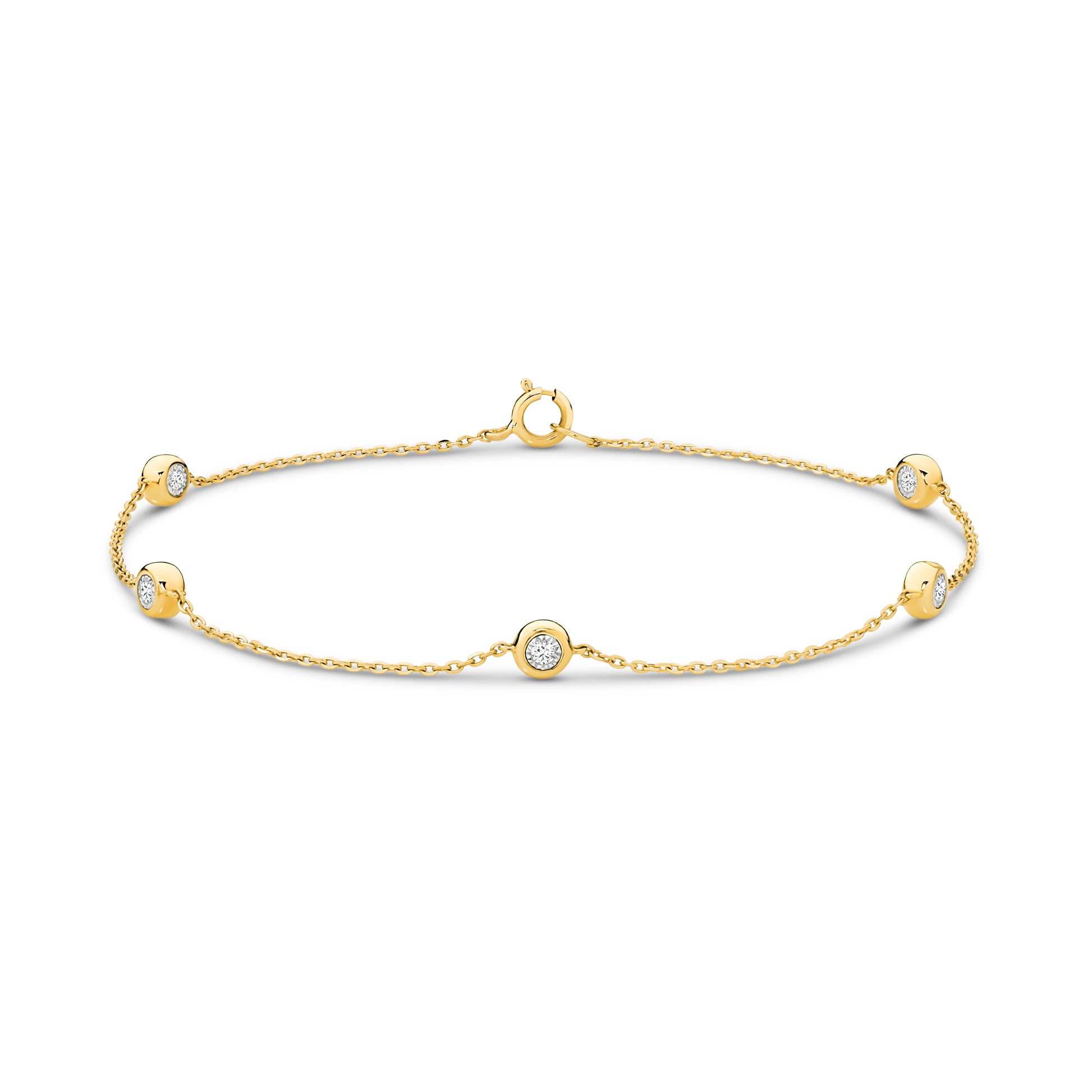 Two-sided Diamond Bezel Bracelet