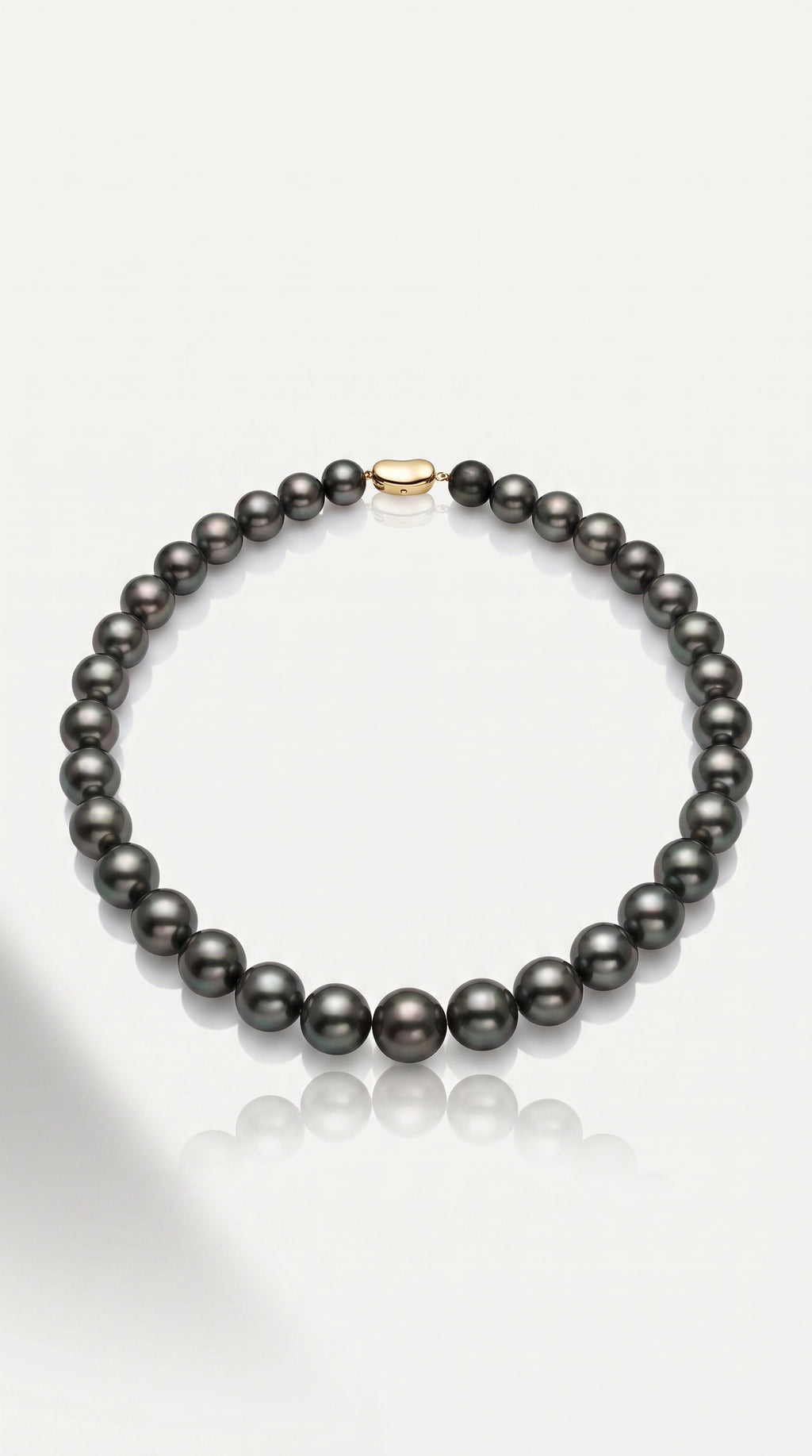 Tahitian Pearl Strand Necklace Graduated 10-13.5 mm Bean Clasp — Levendi Jewellers