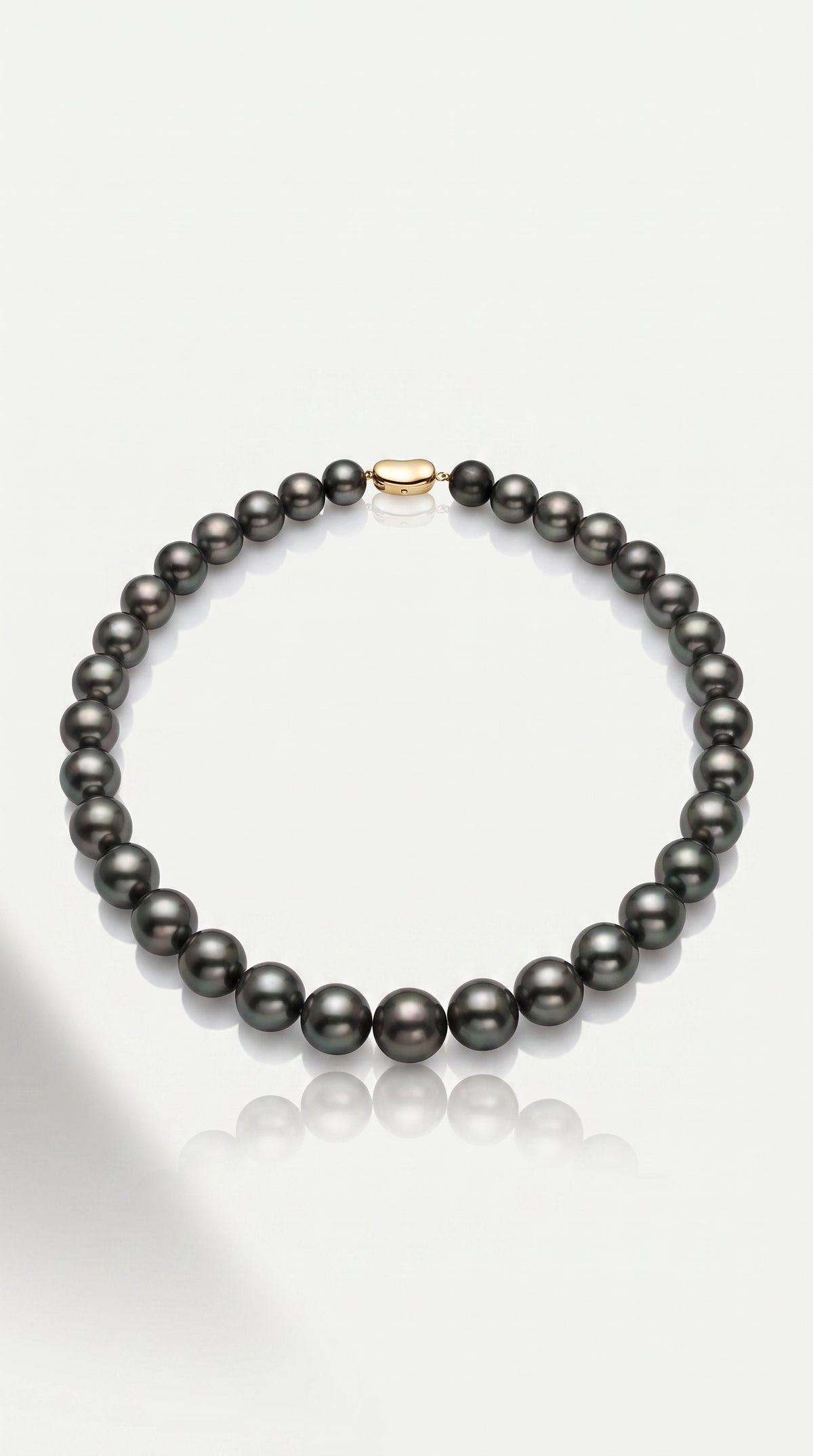 Tahitian Pearl Strand Necklace Graduated 10-13.5 mm Bean Clasp — Levendi Jewellers