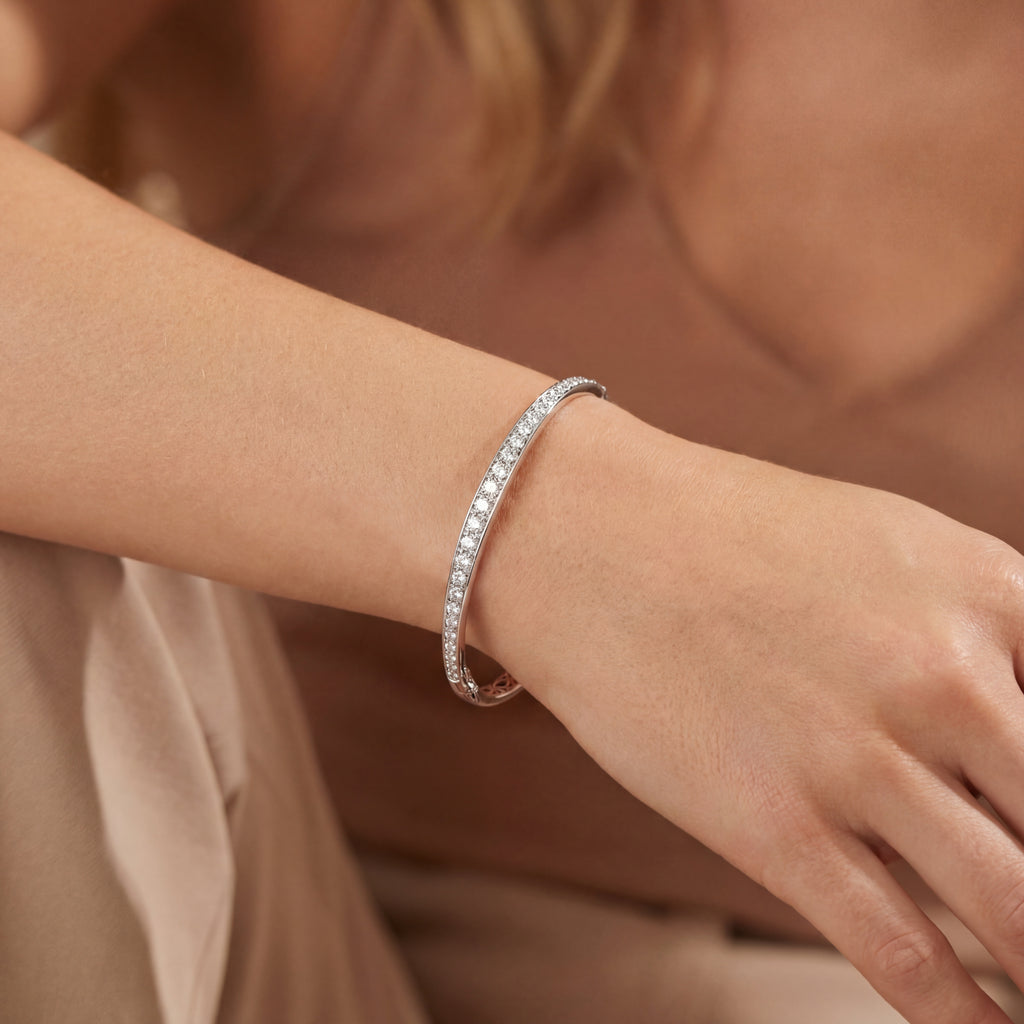 Levendi Signature Diamond Bangle, view 2 — Levendi Jewellers