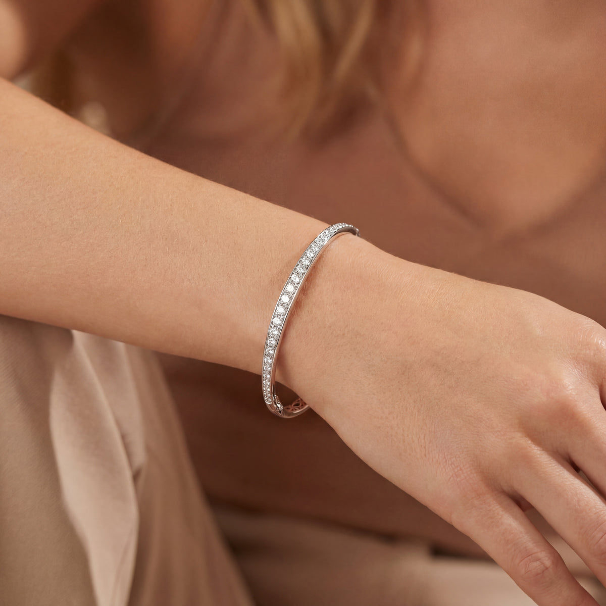 Levendi Signature Diamond Bangle, view 2 — Levendi Jewellers