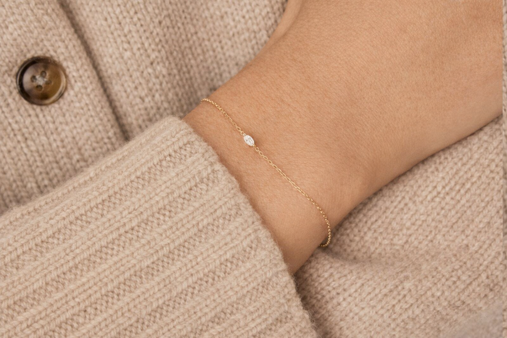 Levendi Essentials - Marquise Diamond Fine Bracelet, view 2 — Levendi Jewellers