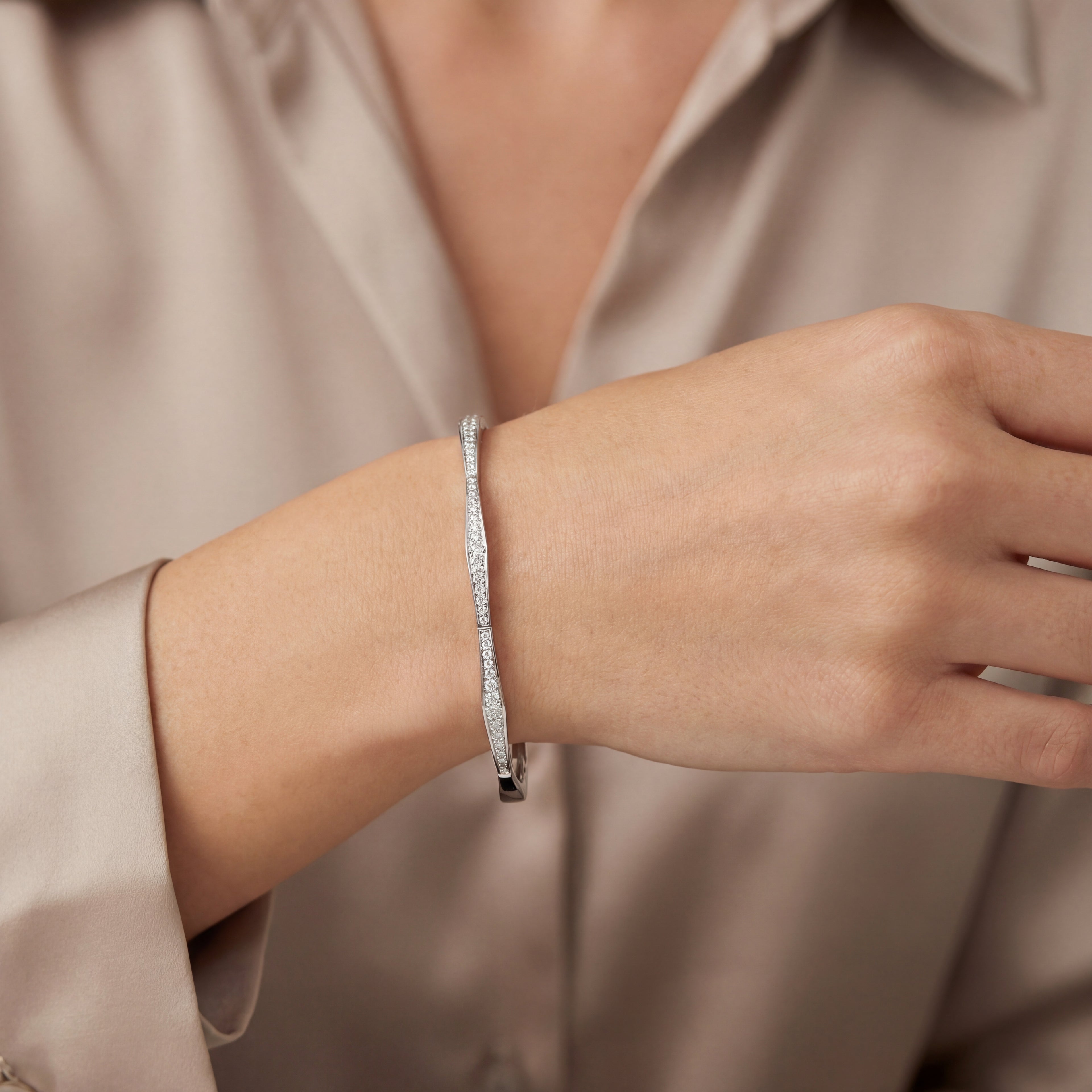 Bamboo Diamonds Bangle