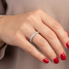 Wedding Band - Round Brilliant Cut Full Circle, view 2 — Levendi Jewellers