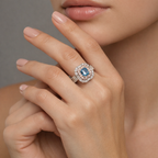 Aphrodite Tears - Rare Blue Diamond, view 2 — Levendi Jewellers