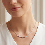 Pure Line - 12 Diamonds Bezel Pendant, view 2 — Levendi Jewellers