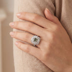 Green Aura - Fancy Green Diamond Ring, view 2 — Levendi Jewellers
