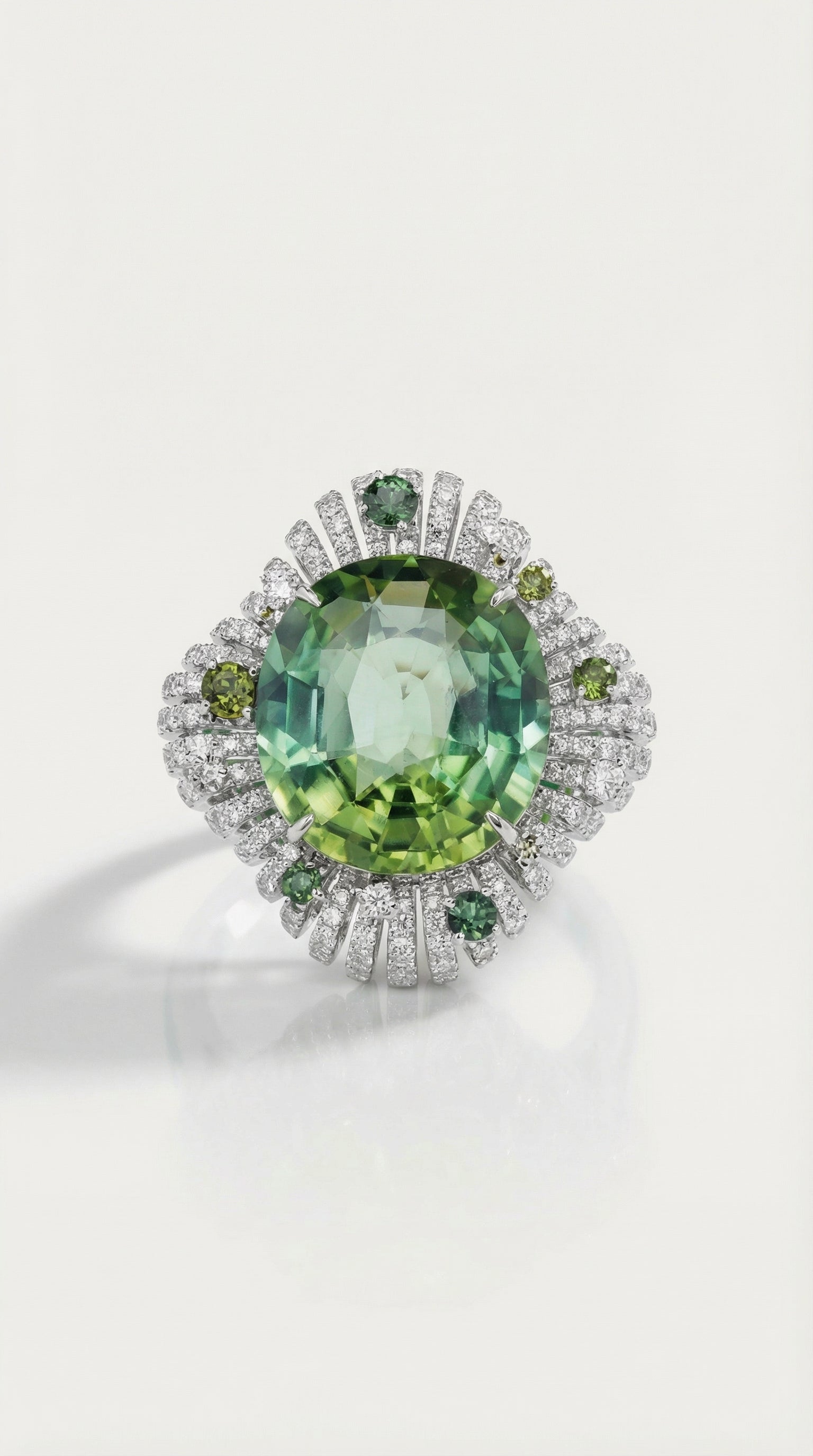 Levendi Solaris Green Tourmaline Ring