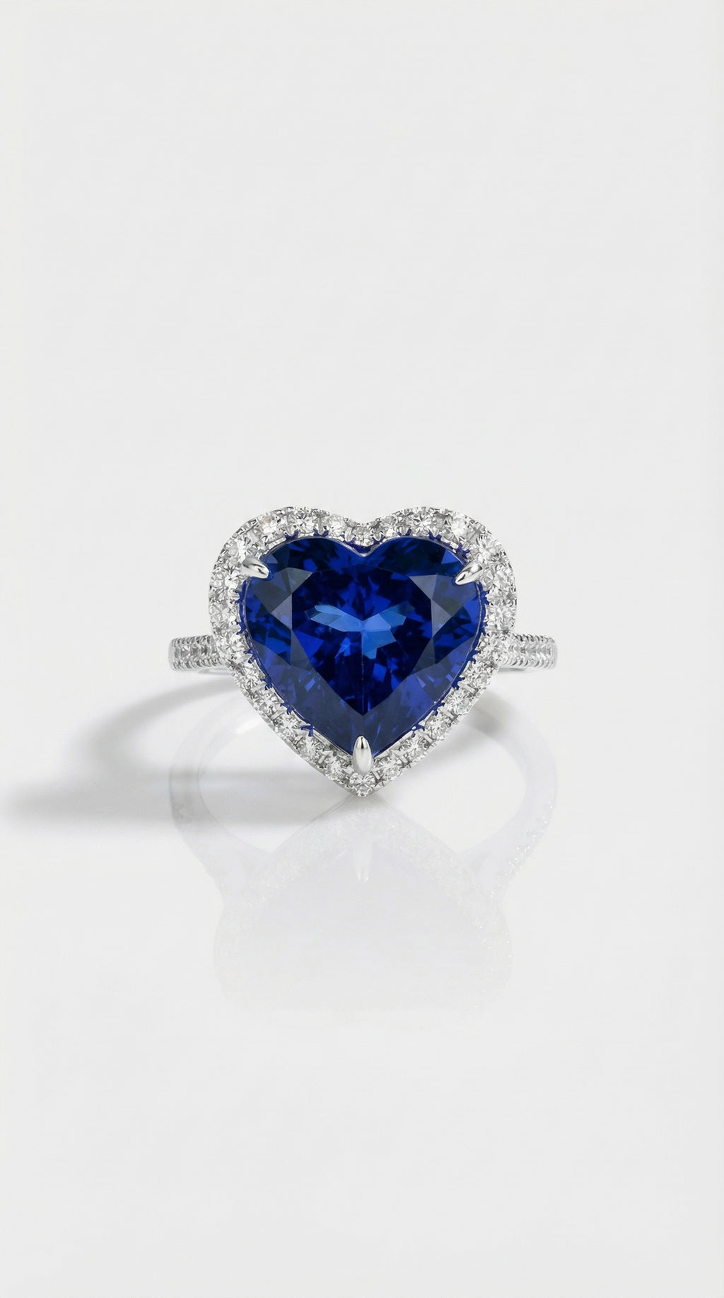 Heart of the Ocean - Tanzanite Heart Ring — Levendi Jewellers