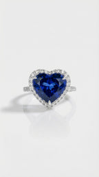 Heart of the Ocean - Tanzanite Heart Ring — Levendi Jewellers