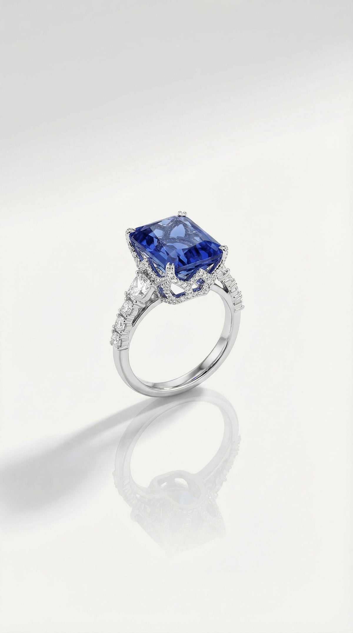 Nocturne Dream - Tanzanite Ring, view 2 — Levendi Jewellers